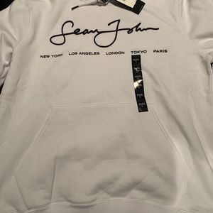Sean John script hoodie sz L new with tags